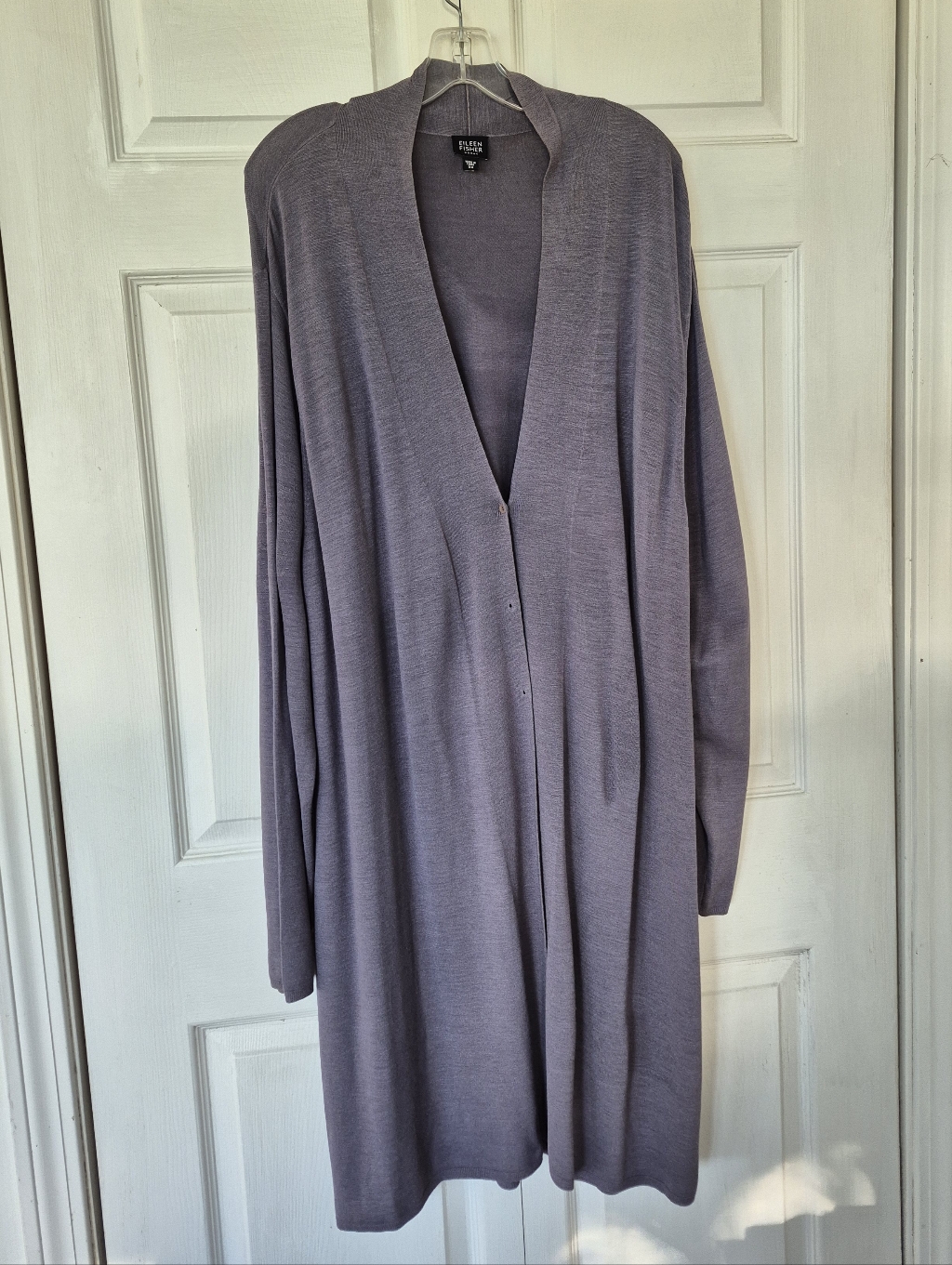 Eileen Fisher 3x Slate Blue Duster Euc